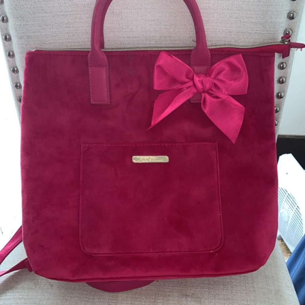 Juicy Couture Pink Backpack/Purse